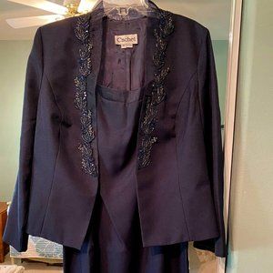 Women's Cachet Formal Gown Size 16 Navy Blue